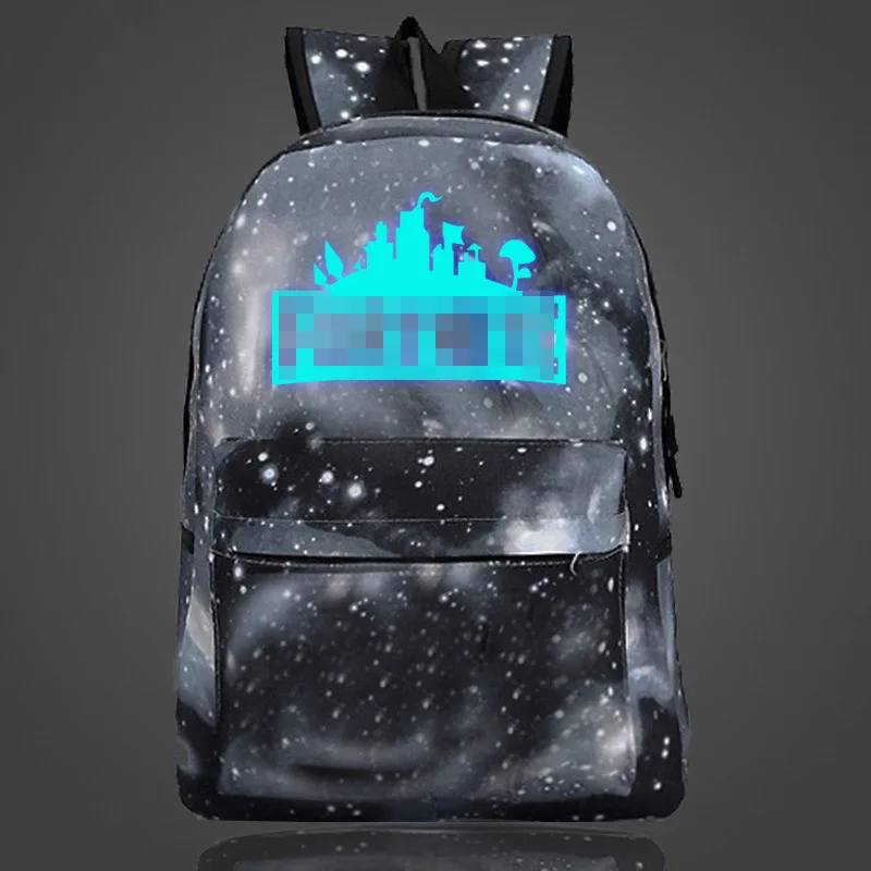 

Glowing In Dark Cartoon School Bag Kids Gift Bag Game Fortnight Luminous Backpacks Bags Book Rucksacks Figure Toys For Kids Gift