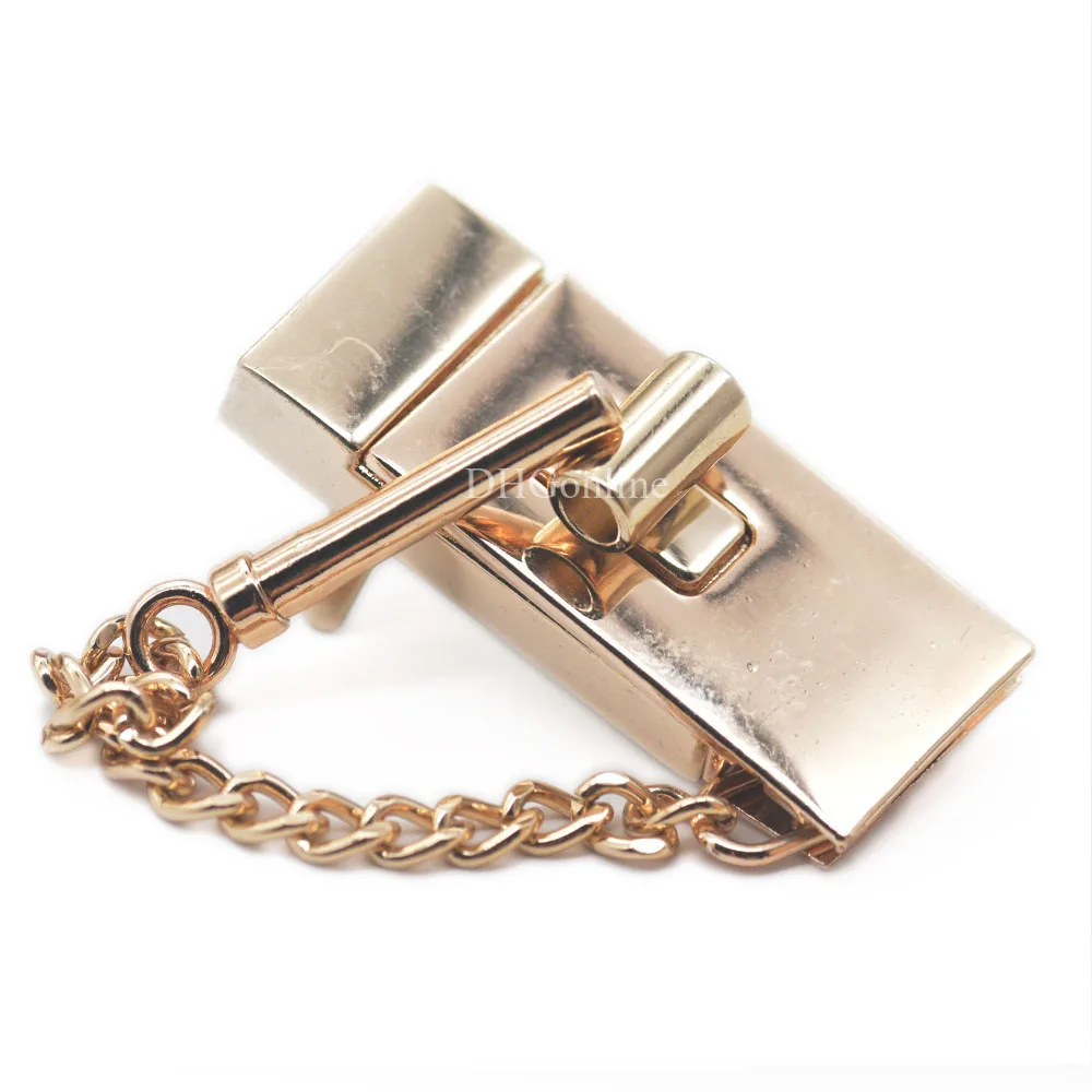 

1 2 5 PCS 58mmx24.5mm Rectangular Latch Chain Closure Lock For Suitcase Purse Handbag Purse Bag Closure Accessories