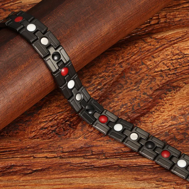 Фото welmag высококачественный магнитный браслет для здоровья мужские