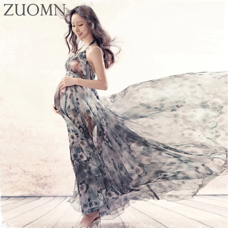 Maternity font b Dress b font for Photo Shoot font b Maxi b font Maternity Gown