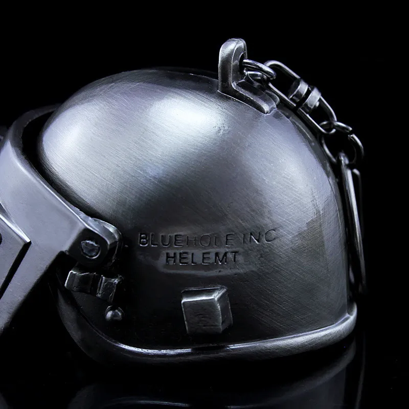 Game Playerunknown's Battlegrounds Cosplay Accessories Level 3 Helmet PUBG Metal Pendant Keychain K