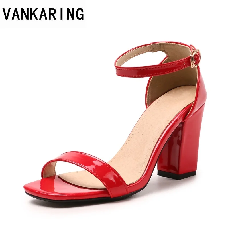 

VANKARING new fashion 2018 summer sandals High quality woman platform sandals open toe shoes ladies casual party office sandals