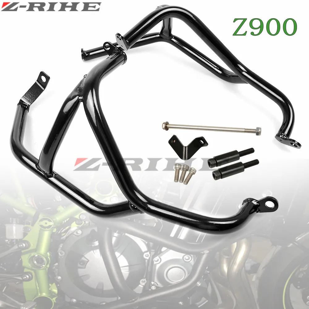 ZRIHE Z900 2017 Z 900 Crash Bar For Kawasaki Z900 2017 Motorcycle Accessories Z900 2017 Engine Guard Frame Protection Moto