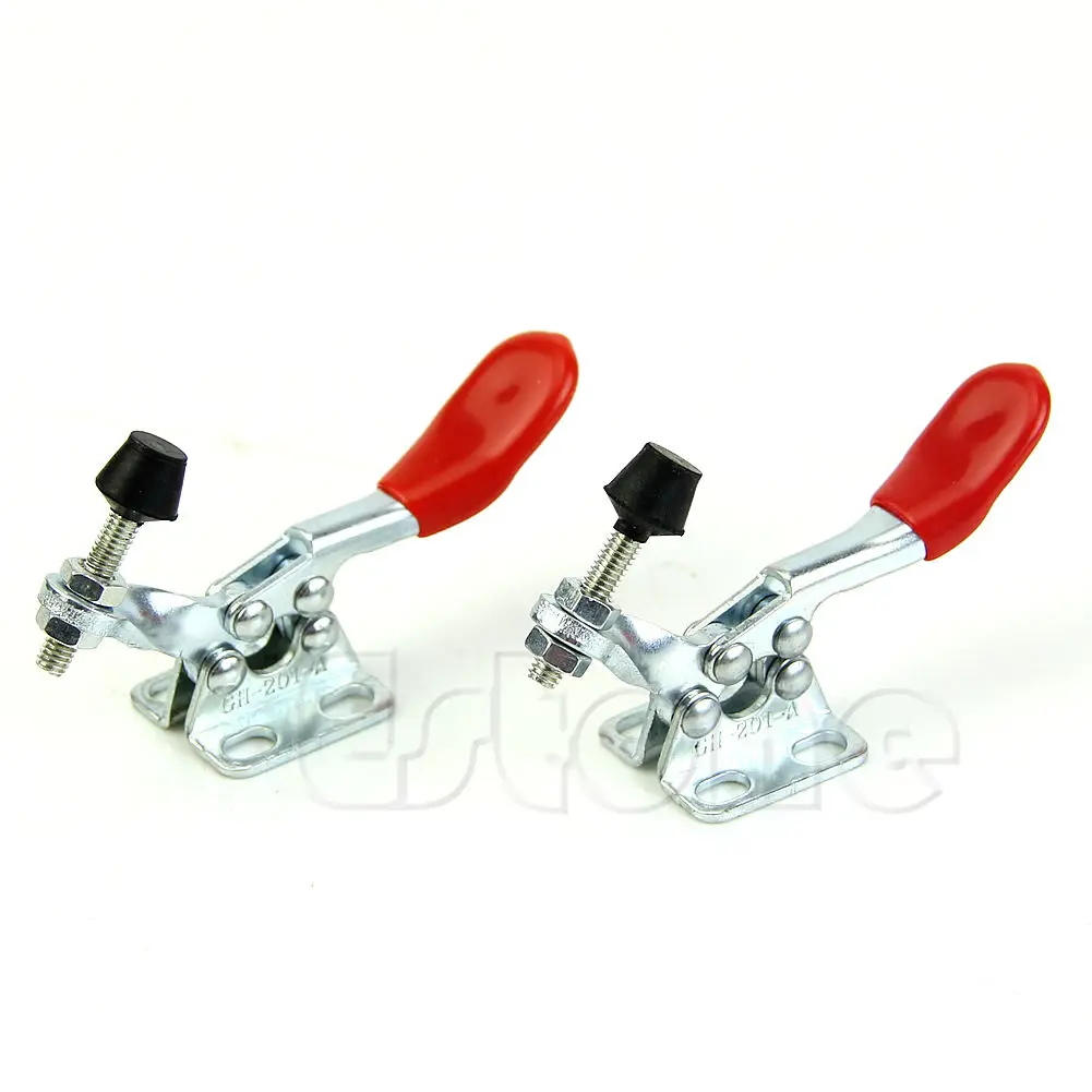 

2 Pcs 27KG Toggle Clamp GH-201A 201-A Horizontal Clamp Hand Tool