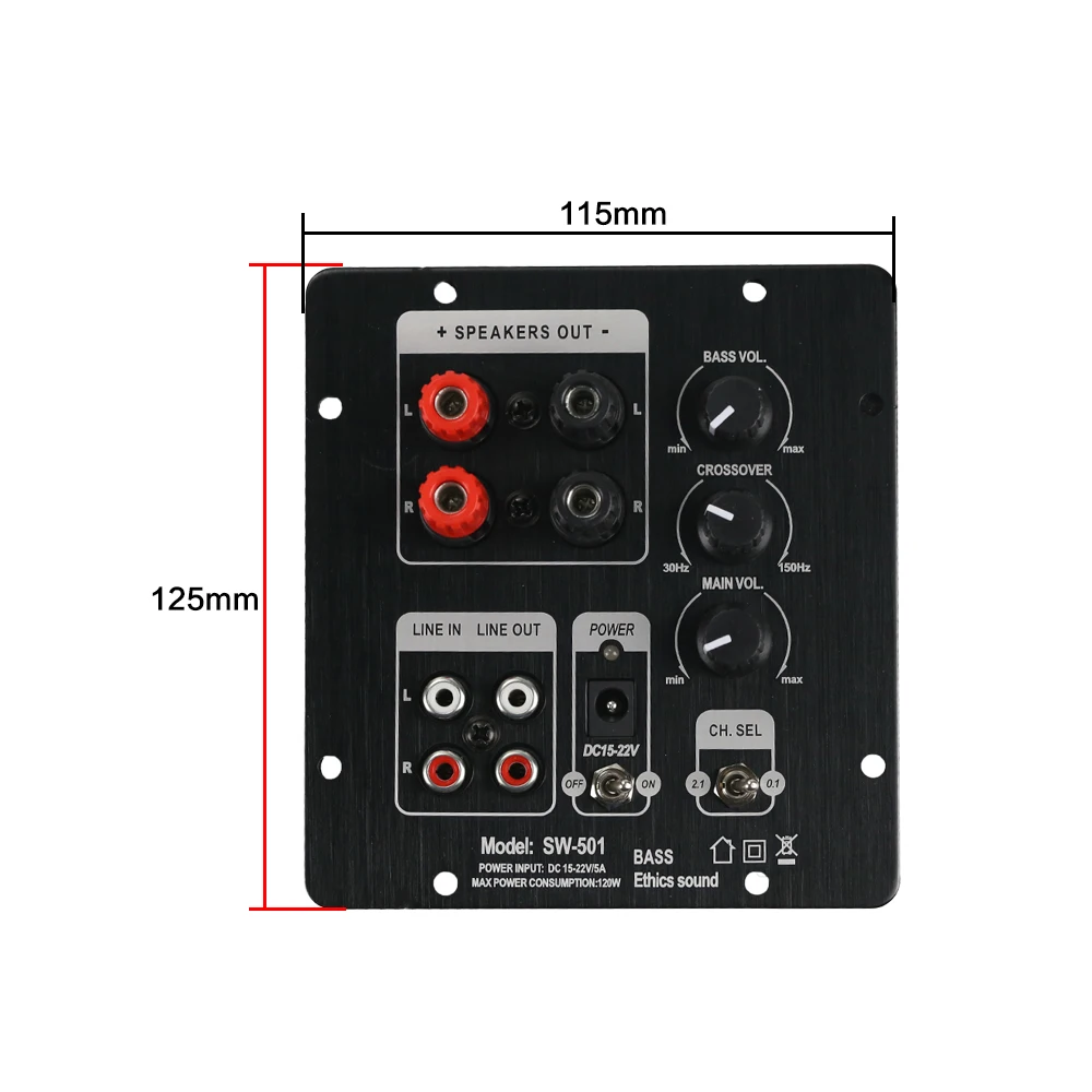 Placa de amplificador de altavoz Ghxamp 2,1 Subwoofer TPA3118 Audio 30 W * 2 + 60 W subamplificador con independiente 2,0 de salida Placa de amplificador de altavoz Ghxamp 2,1 Subwoofer TPA3118 Audio 30 W * 2 + 60 W subamplificador con independiente 2,0 de salida