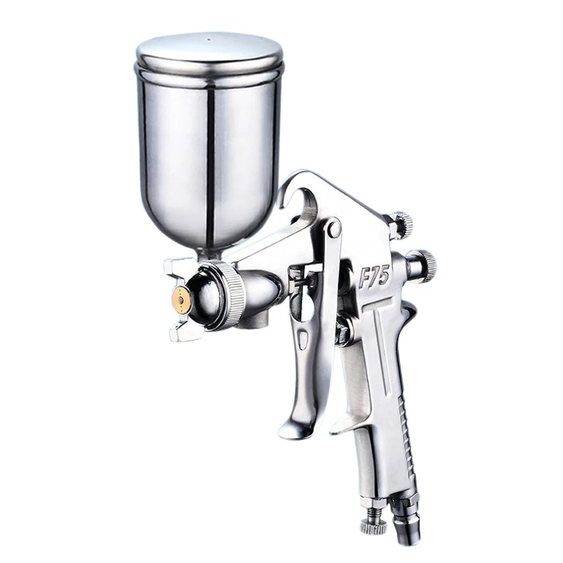 F75 400ML Pneumatic Spray Gun Airbrush Sprayer Alloy Painting Atomizer