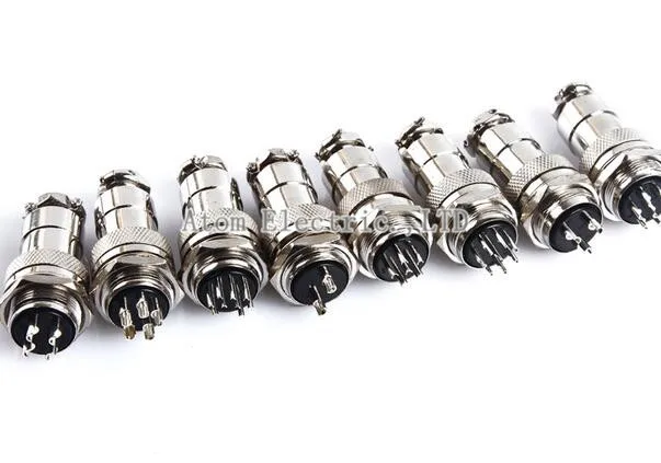 

1 set 4/3" GX20 Aviation Circular Connector 2Pin3/4/5/6/7/8/9pin10/11/12/13/14/15pin Male Socket&Female plug Diameter 20mm