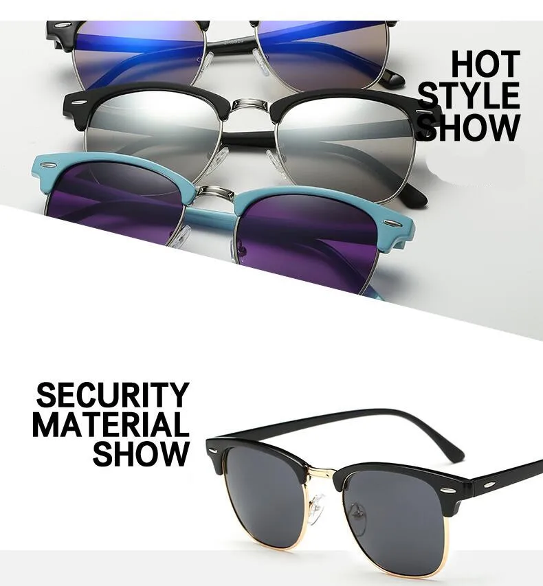 Realstar 3016 Стиль заклепки круглый Солнцезащитные очки для женщин Для женщин Роскошные Брендовая Дизайнерская обувь зеркальные Защита от