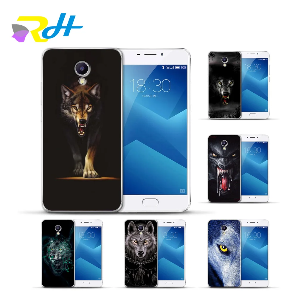 

Cover Case For Meizu U10 U20 M5 Note M5C M3C Pro 6 M3S Max M5S M6 Note M3 Note Cases For meizu Wolf totem Capa