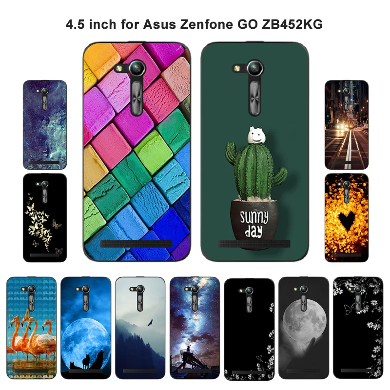 Чехол для Asus ZB450KL Чехлы гримаса шаблон Zenfone GO 2nd Gen ZB452KG ASUS_X014D 4 5 дюймов |