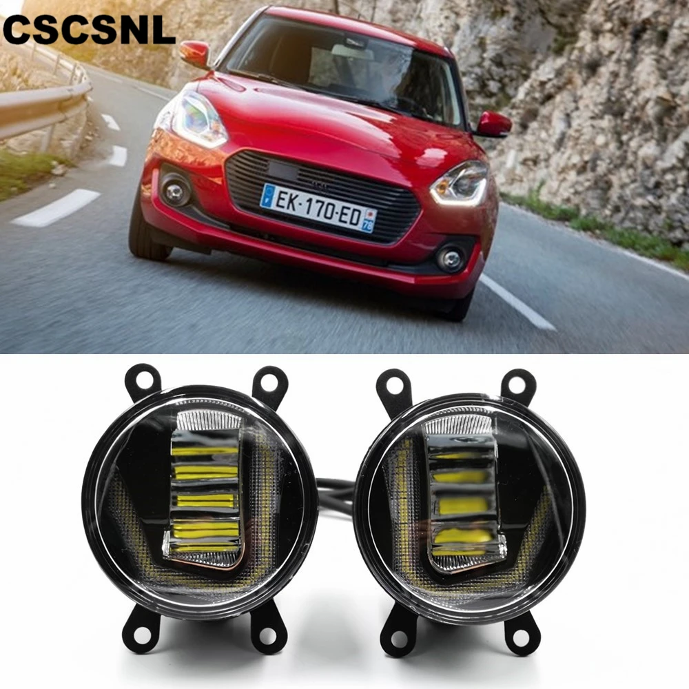 3 в 1 функции авто светодиодный для Suzuki Swift 2005 2018 DRL Дневной светильник автомобиля
