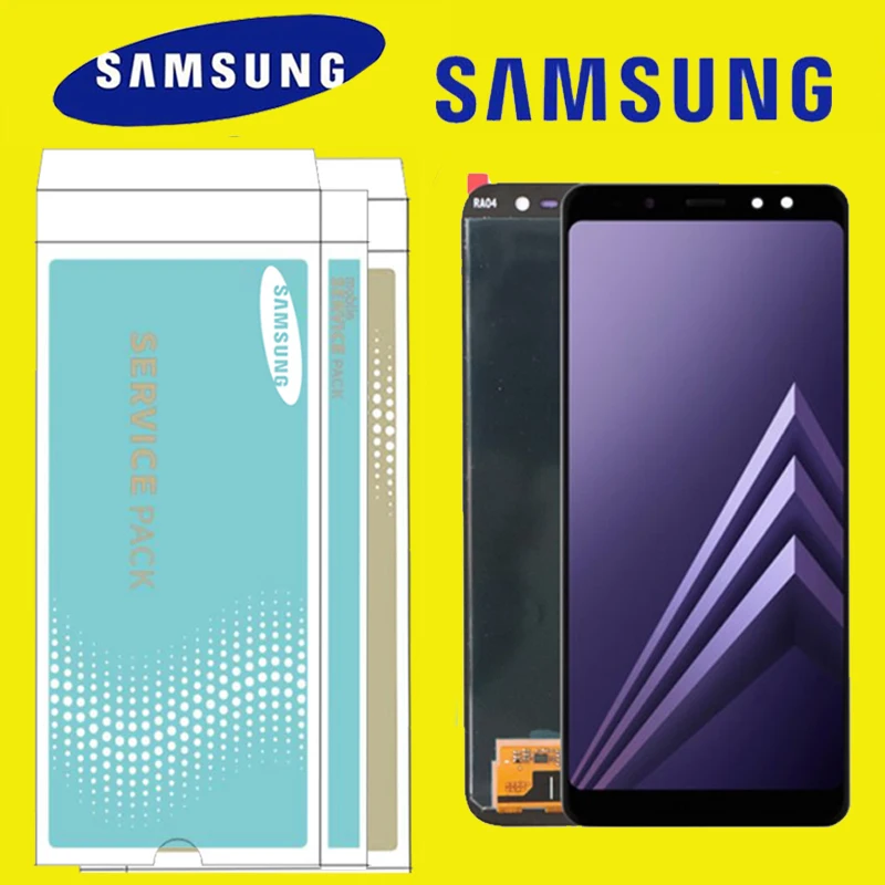 

ORIGINAL 5.6'' Replacement LCD for SAMSUNG Galaxy A8 2018 Display A530 Touch Digitizer Assembly with SERVICE PACK