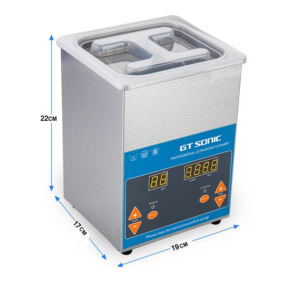 Globe PS-10A 80W Digital heated Ultrasonic Cleaner 2L C with free basket free shipping3