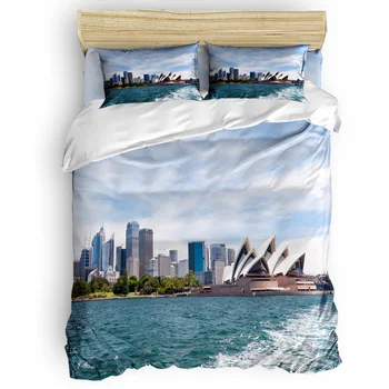 

Sydney City Bedding Sets Duvet Set Covers Abraham Birthday 4 Pcs Bedding Sets Quilt Bedding Set Polyester Fabric