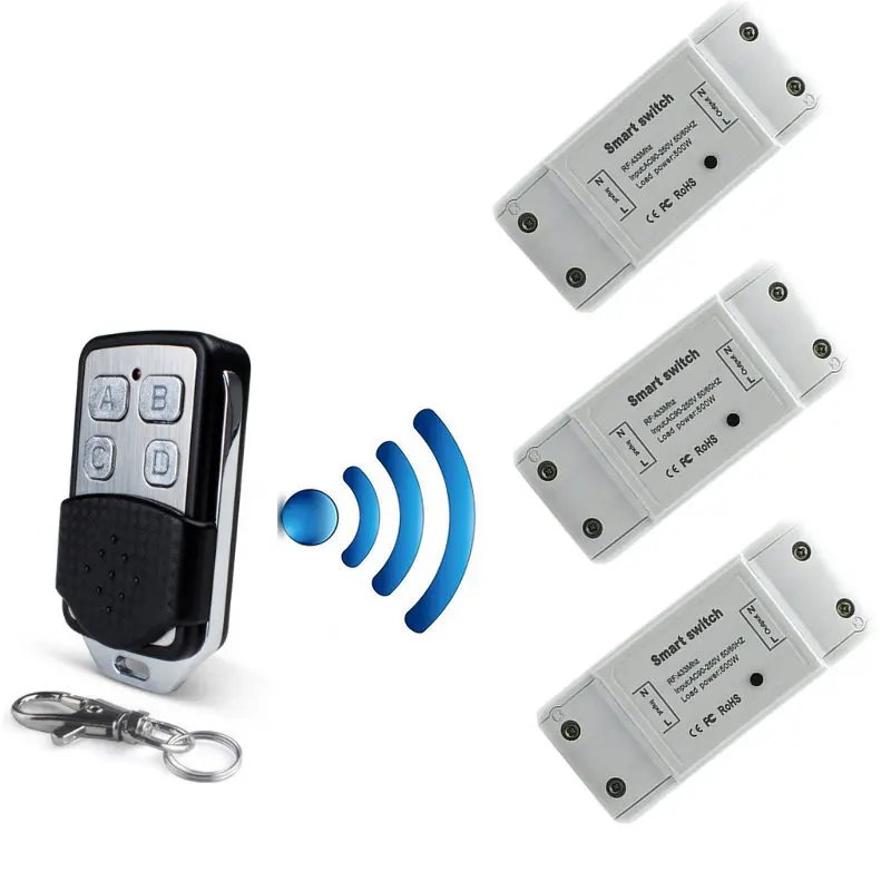 

wireless remote control switch receiver transmitter home modification diy switch for home light