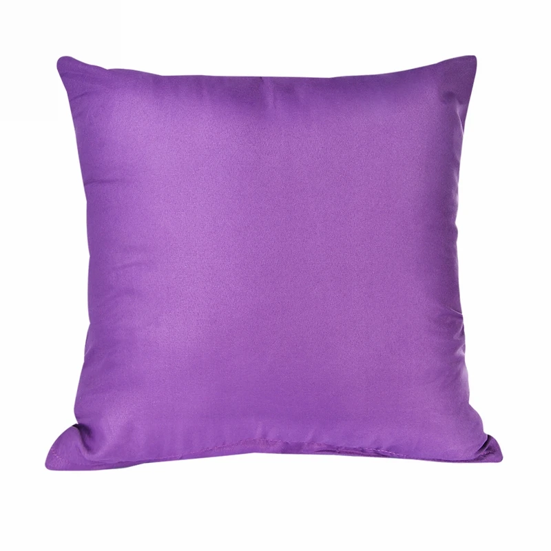 1 шт. 40x40 см яркие цвета Наволочка декоративная наволочка для подушки бросок для домашнего дивана Cusion чехол однотонные Чехлы для подушек для сиденья автомобиля - Цвет: purple