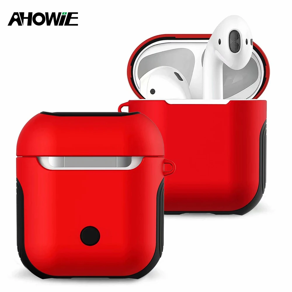 Ahowie защитный чехол для Airpods Мягкий силиконовый Apple беспроводной Bluetooth наушники