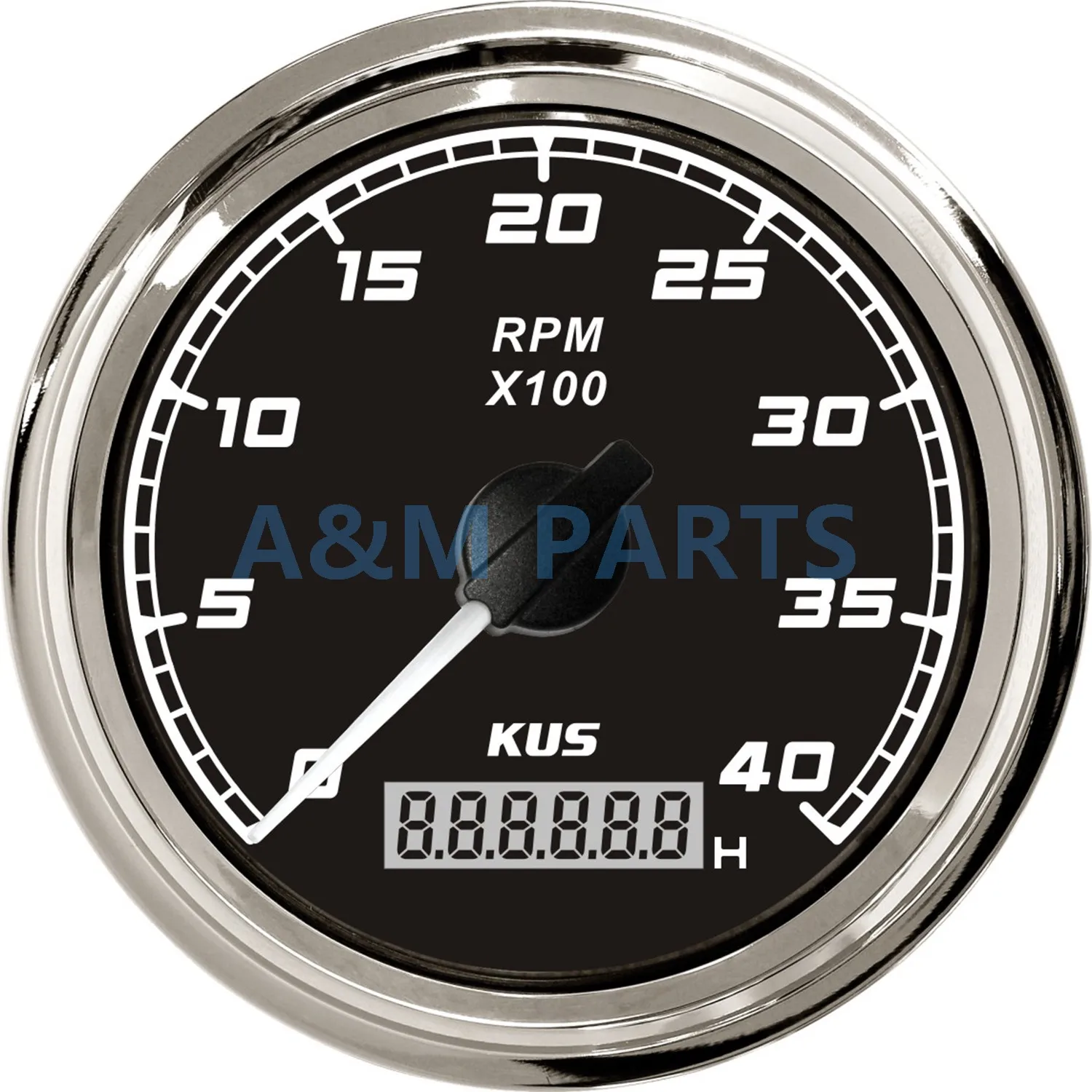 KUS Marine Tachometer Boat Tacho Gauge Car Truck Digital Hourmeter 0