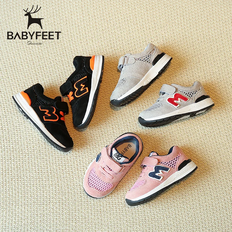 Babyfoot children 's shoes spring and autumn new baby toddler shoes breathable shoes boys and girls sports shoes non-slip 21-25 baby girl boy bling first walkers toddler soft sole sports shoes breathable children s anti slip shoe light cool summer new in