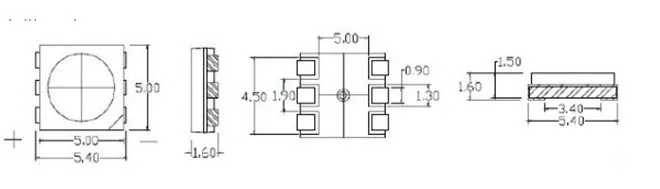 20000 шт./лот 5050 Белый SMD светодио дный яркий чистый белый свет-светодиоды 15-18LM 6500-7000 К 30MA витые бусины