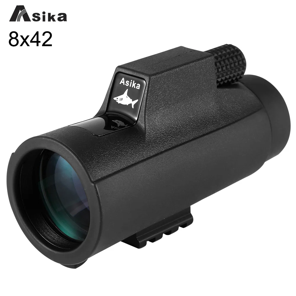 Telescope Monocular 8x Black Asika 8X42 Bak4 Prism for Camping Telescope Focuser Monocular Waterproof Hunting Telescope Monocular 8x Black Asika 8X42 Bak4 Prism for Camping Telescope Focuser Monocular Waterproof Hunting