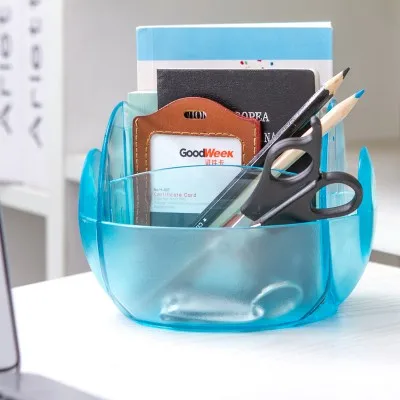 

Multi-function creative remote receive case oval desktop sundry storage box 7*15cm