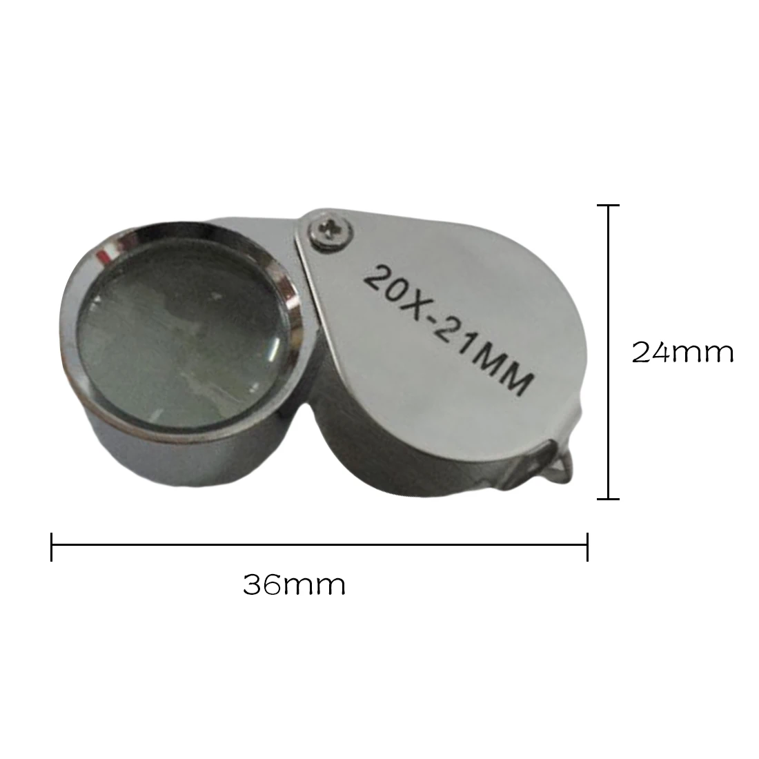 20x21 мм Jewelers Eyes Оптическое Стекло Лупа увеличительное светодиодный светильник мини пластиковый ручной объектив
