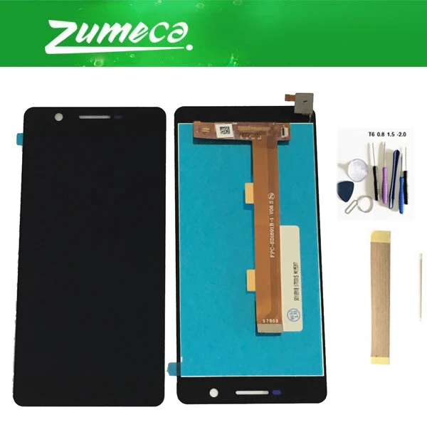 Goedkoop Voor Philips S386 Lcd Touch Screen Digitizer Touch Panel Lens Vergadering Zwarte Kleur Met Tape Gereedschap