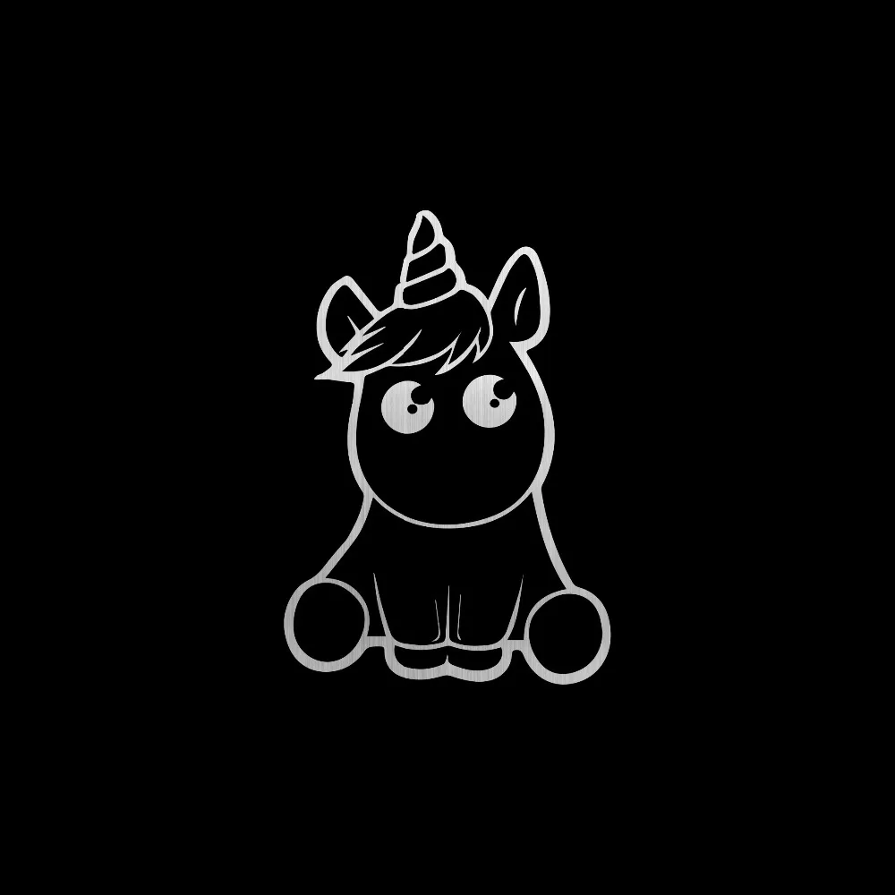 Rylybons 15*10 см милый единорог мультфильм наклейки для автомобиля дверь окно
