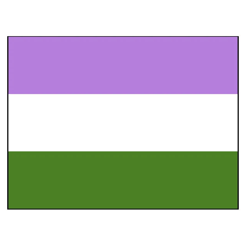 Genderqueer Pride Flag 3x5FT banner 100D 150X90CM Polyester brass grommets custom print flag Free Shipping | Дом и сад