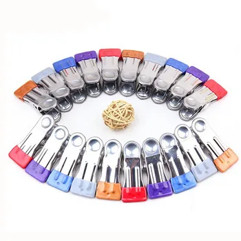 

Hangerlink Colorful Metal Hanger Accessories Anti-slip Clips for Towel Sock Quilt Blanket Sheet, Colorful PVC Clips 20 Pcs/Lot