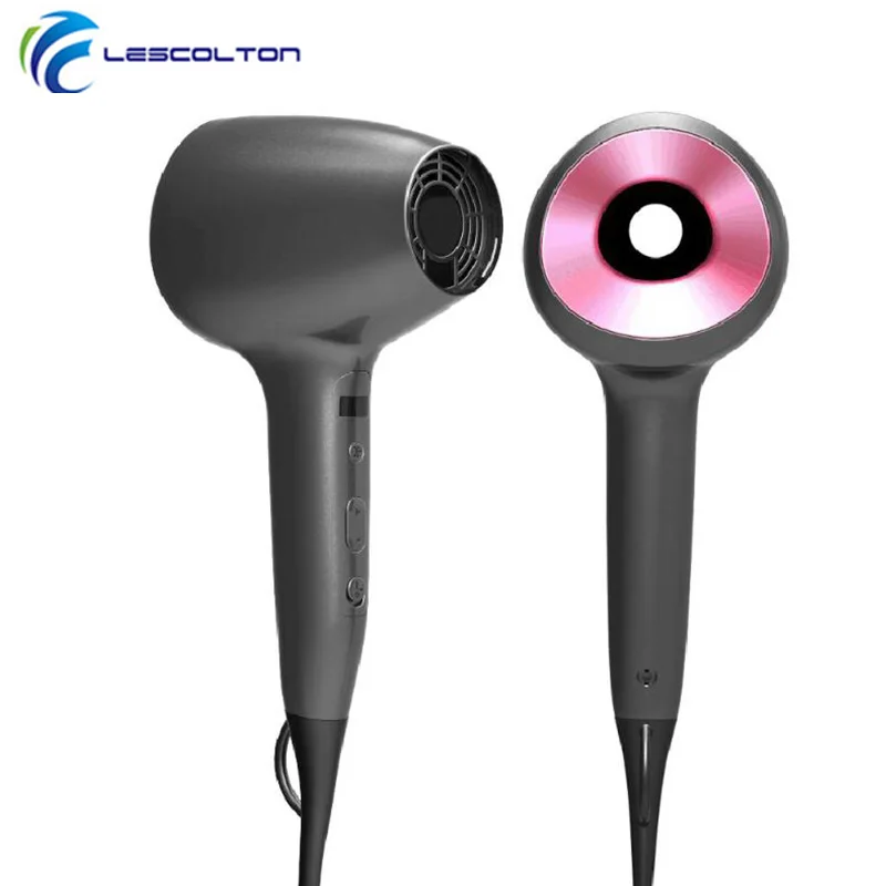 

Lescolton 1600W Smart Touch Control Electric Hair Dryer Anion Constant Temperature 3D Bladeless Air Blower Fan LED Display