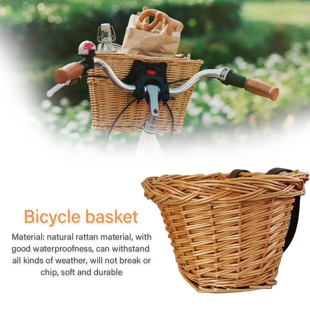 Велосипедная корзина Передняя сумка задняя подвеска корзина для велосипеда высокое качество ротанговая корзина для детей Подарки велосипедные аксессуары