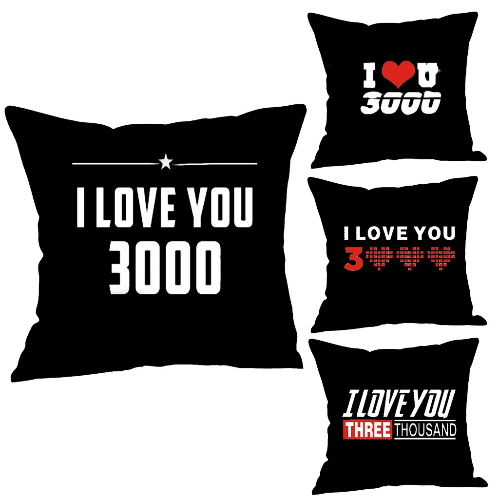 

Gacsidy Store dakimakura I love you three thousand times Printing Cotton Linen Pillow Case Home