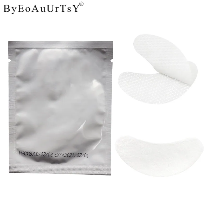 100 pairs Individual Eyelash Extension Pads Silk Eye Patches Under Eyepatches for Eyelash Extension Remover Tools Beauty         (7)