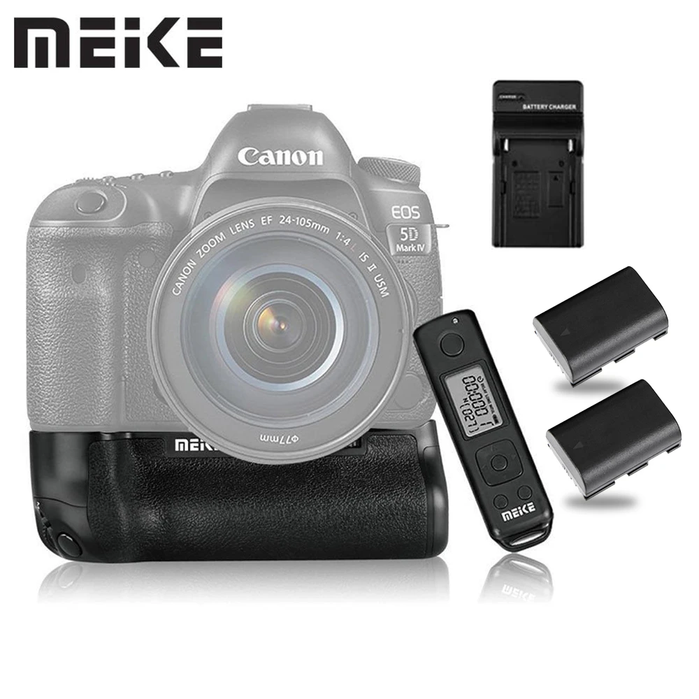 Meike-MK-5D4-PRO-2-4G-Wireless-Remote-Control-Vertical-Battery-Grip-with-2x-LP-E6_