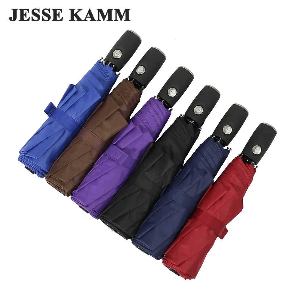 103cm New Arrive Rain Umbrellas Fully Automatic Strong Windproof  For Unisex Auto Open Close Pongee Iron Shaft Fiberglass Ribs
