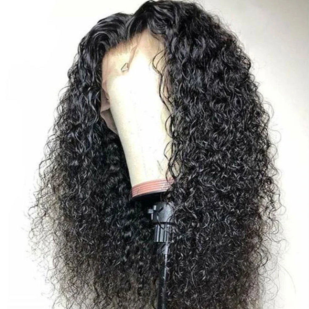 Парики из натуральных волос на кружевной основе бразильские волосы remy 13X6 глубокий кудрявый волнистый кружевной парик для черных женщин