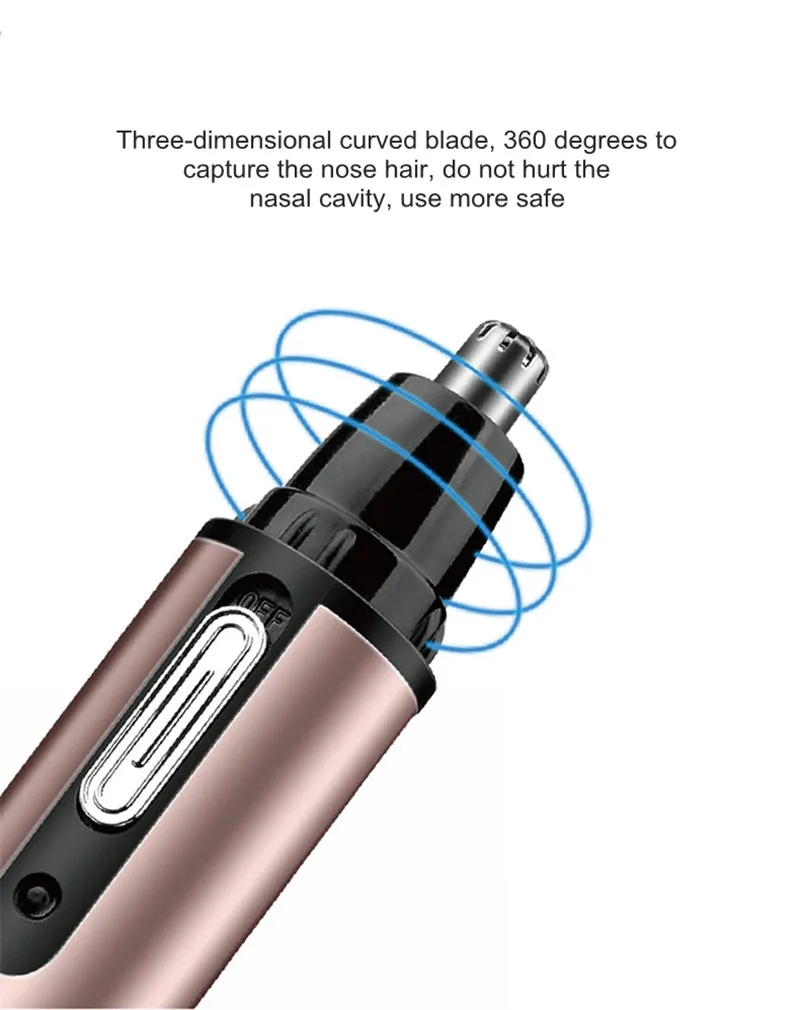 Перезаряжаемые Для мужчин Электрический триммер волос Многофункциональный USB уха носа Волосы борода бритва для бровей скребок для волос