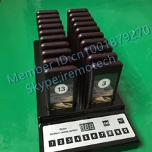 999 канальный ресторанный пейджер, беспроводная очередь Беспроводная система вызова+ 20 беспроводной пейджер-приемник, беспроводная система вызова