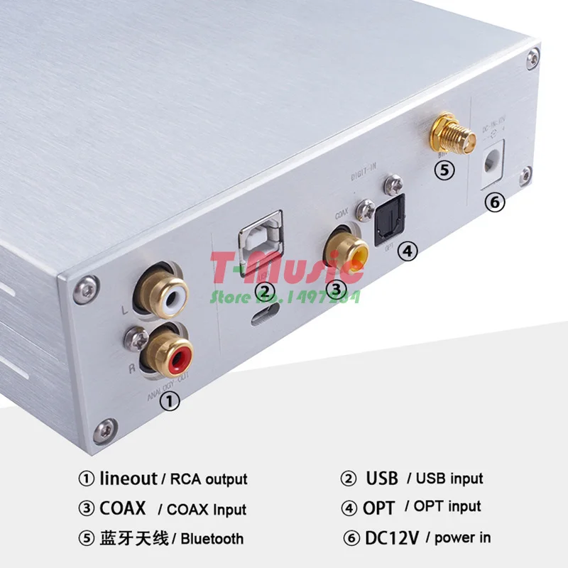 TOP ES9038 Q2M DAC Decoder With XMOS XU208 USB