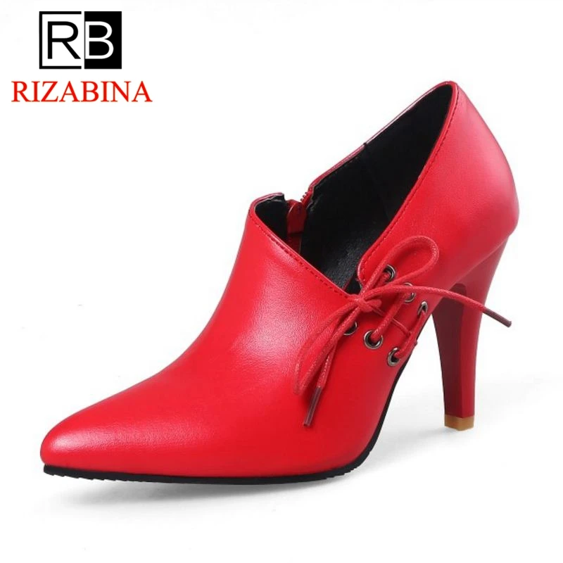 RizaBina/пикантные женские туфли лодочки однотонные брендовые на высоком каблуке со