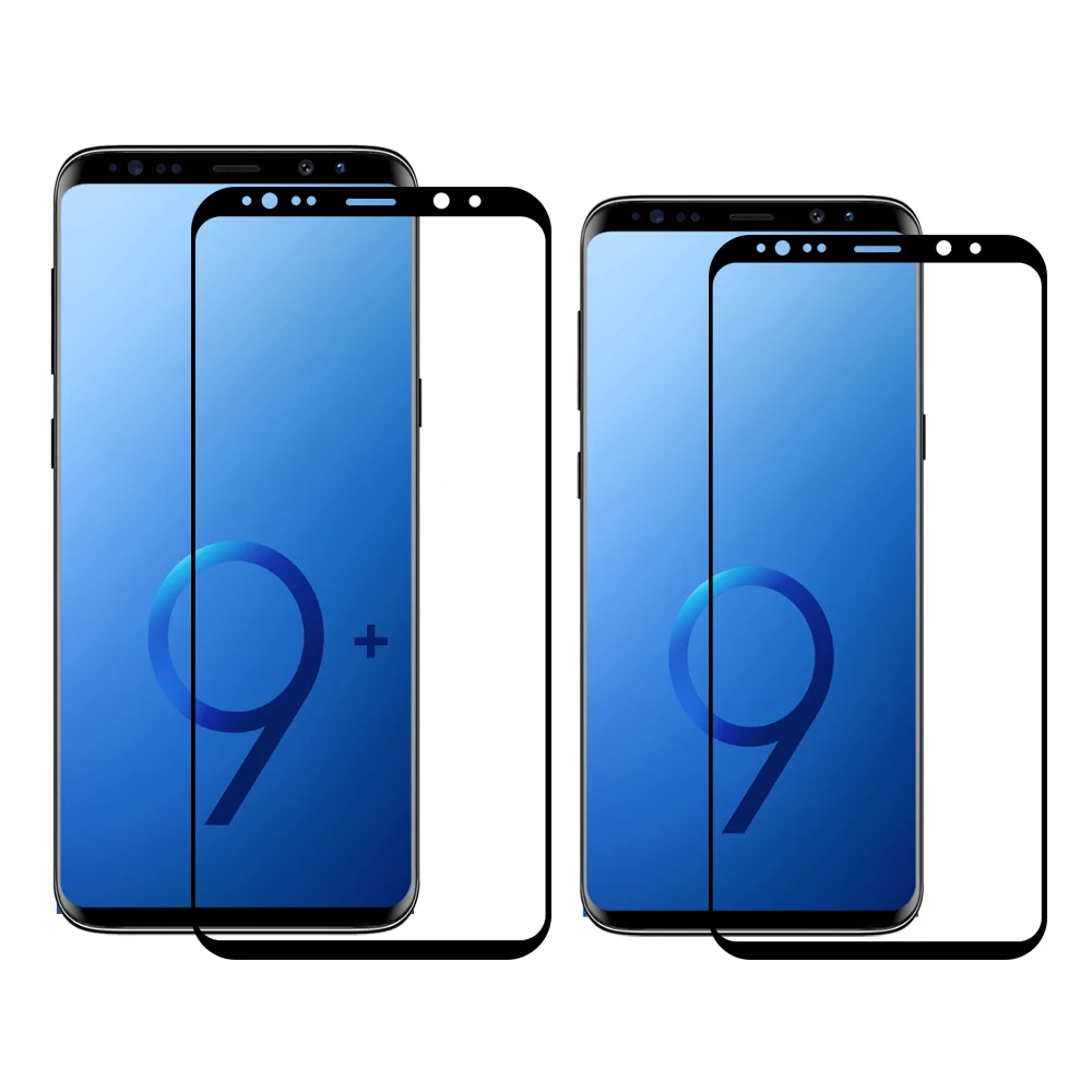 А+ передняя стеклянная линза для samsung Galaxy S9 S9 Plus G960F G965F ЖК-сенсорный экран передняя стеклянная внешняя панель+ клей