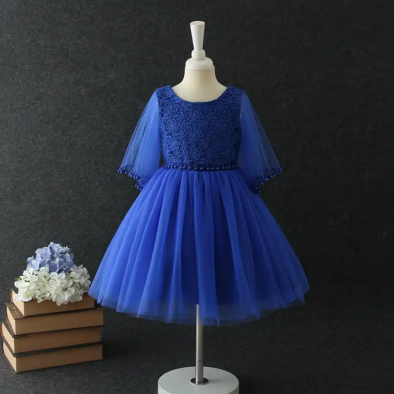 vestido azul transparente
