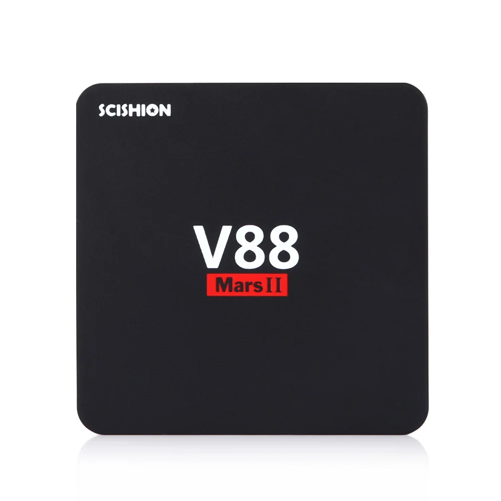 Scishion V88 Mars II Quad Core Cortex A7 Android 6.0 Smart TV Box 2 ГБ 8 32Bit Wi Fi Set топ ТВ Поддержка RJ45 HDMI H.264 H.265|smart