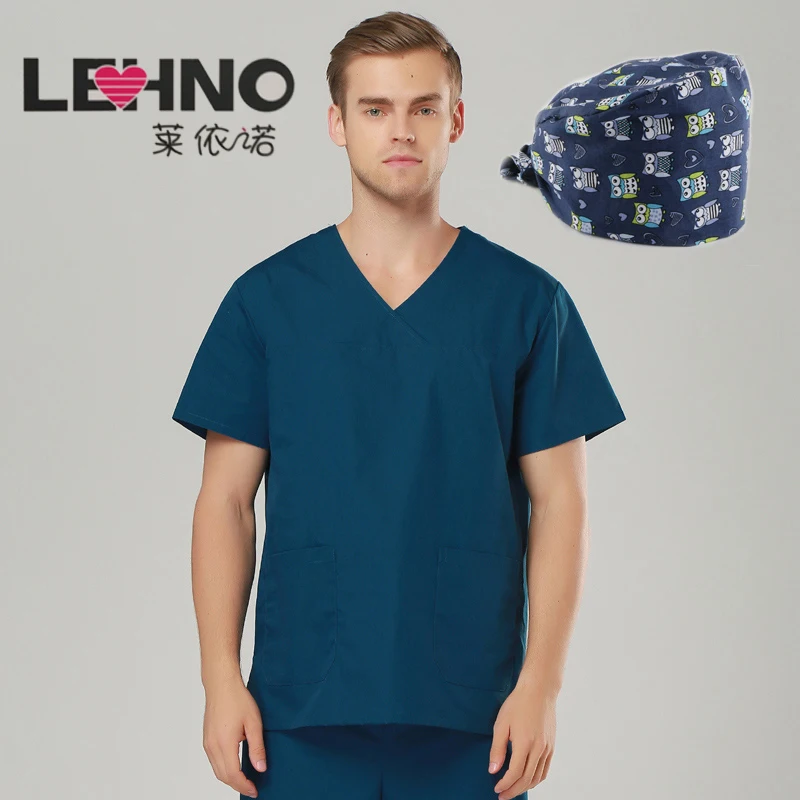 

Brands Emergency Room Clothing Cotton Medical Shirts scrub sets female &male scrubs medical uniform medical clothing