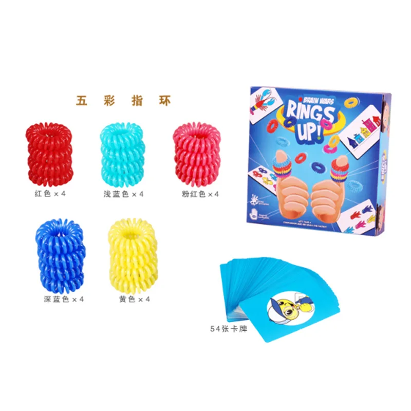 Rings Up Education Board Game Brain Wars Family/Party Parents Waterproof Cards Game Entertainment