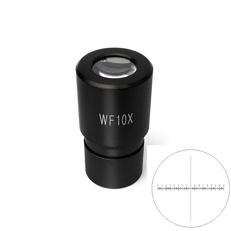 

1PC WF10X Wide Field Microscope Eyepiece Mounting Size 23.2 mm Field of View 16 mm with Scale for Biological Microscope
