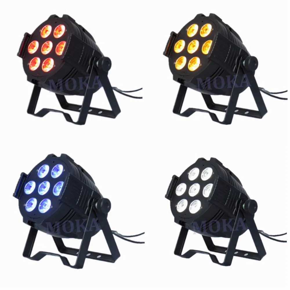

4Pcs/Lot 7*10W Led Par Can Lights RGBW 4IN1 LED PAR64 LED stage Lighting led can lights for wedding events