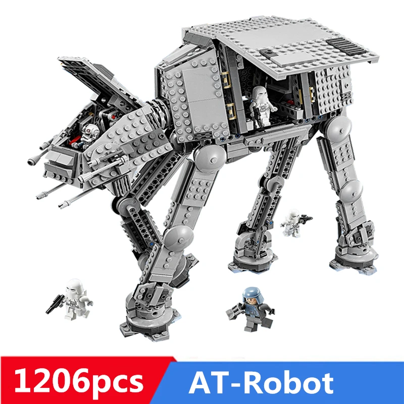 

1206pcs Diy Wars Force Awaken AT Transpotation Armored Robot Blocks Bricks Toys Compatible With Legoingly For Children Gifts
